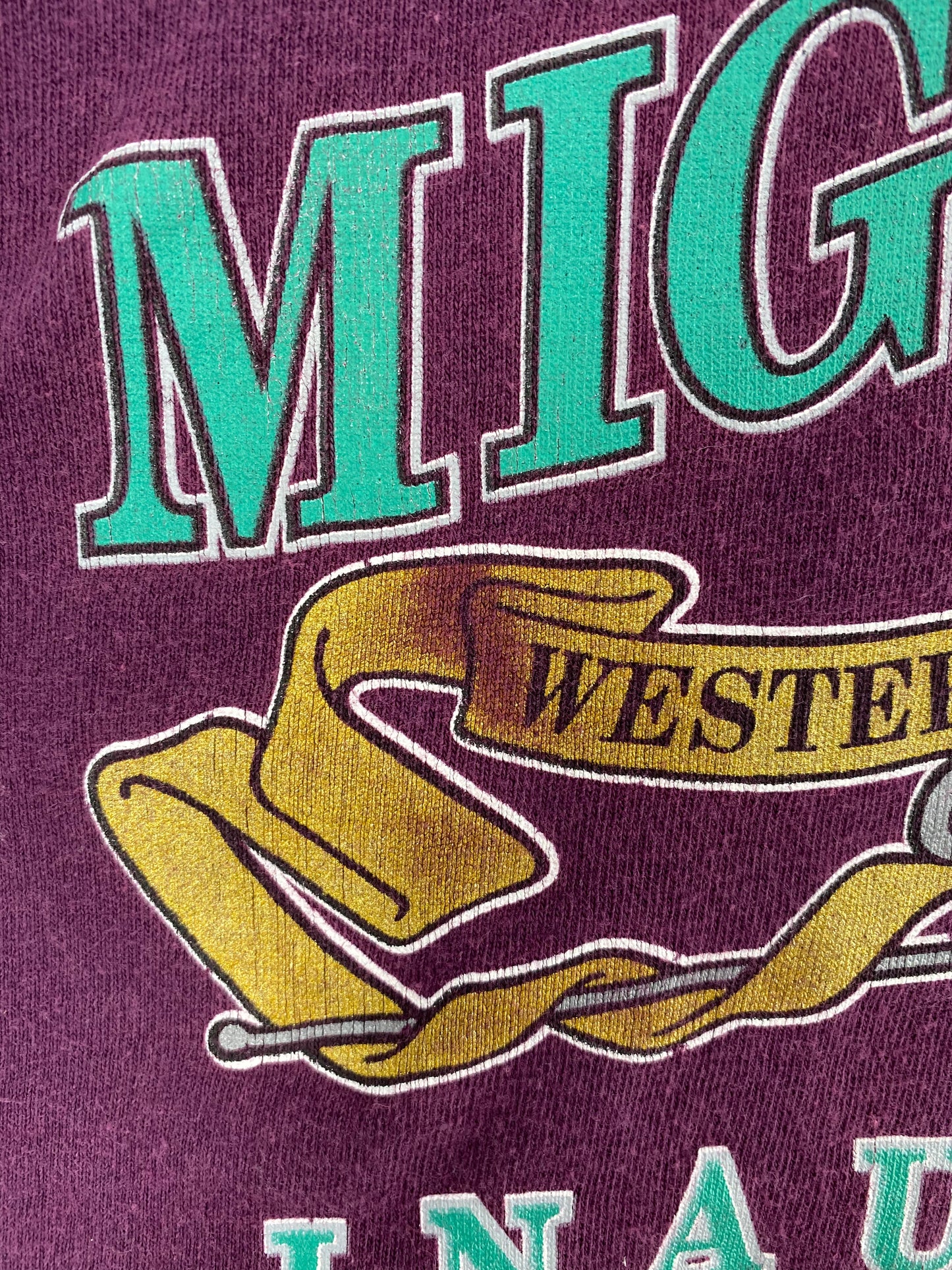90’s ANAHEIM MICHTY DUCKS Made in USA Size L Vintage NHL T-shirt / A659