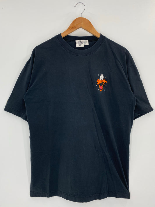 1991 WARNER BROS DAFFY DUCK Size L Vintage T-Shirts / K4424