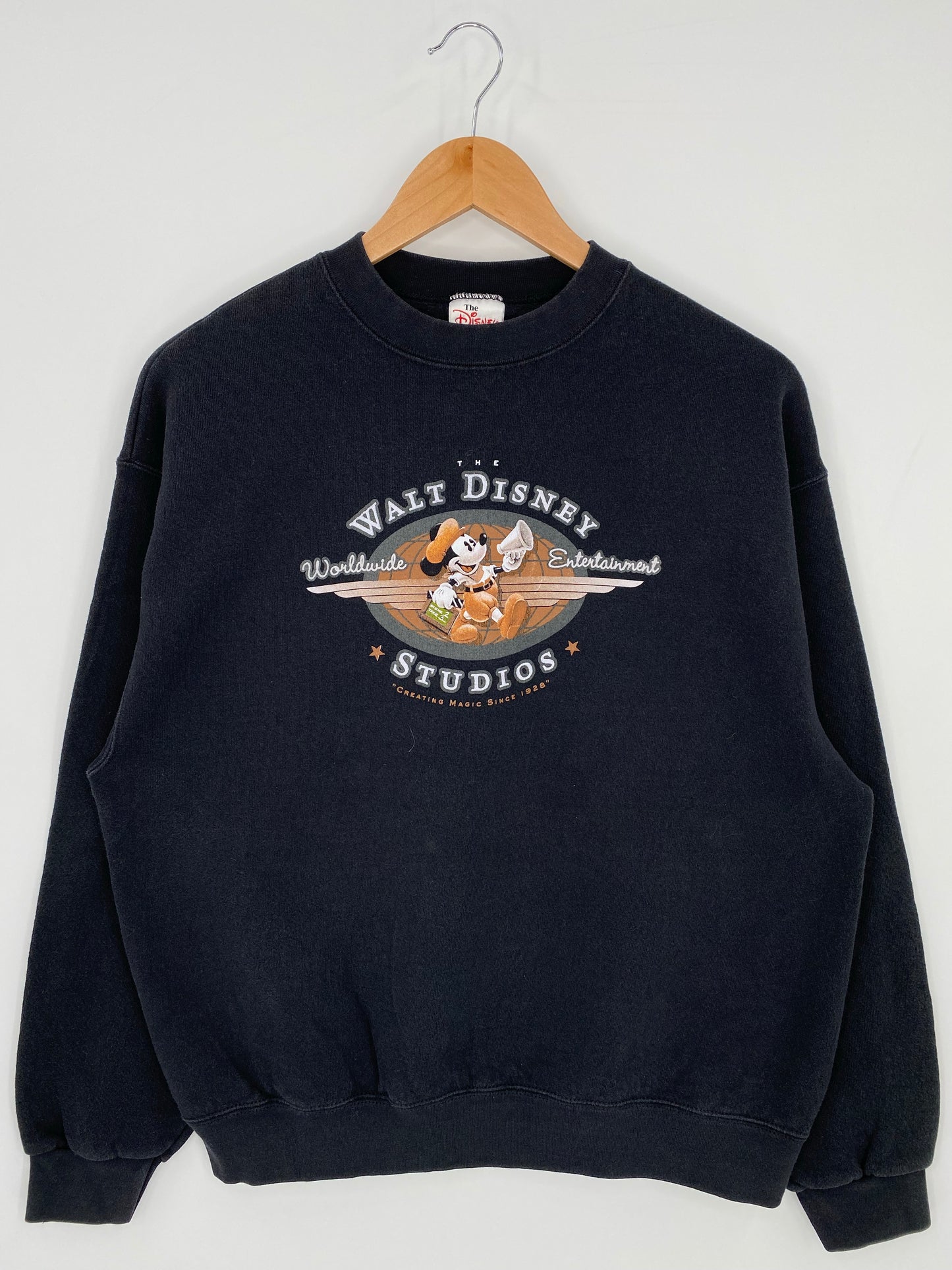 00’s WALT DISNEY STUDIOS MICKEY Made in USA Size S Vintage Sweat-shirt / K6155