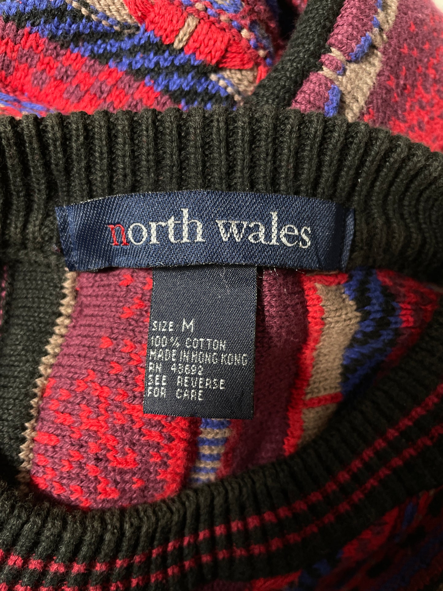 Vintage 3D COOGI- Style Size M Wool Knit Sweater / K999