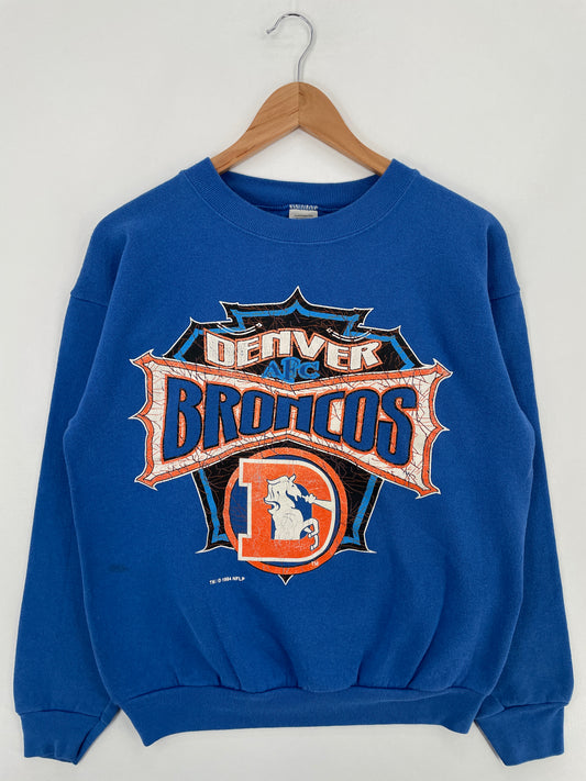 1994 DENVER BRONCOS Made in USA Size L Vintage NFL Sweat-Shirt / E1476S