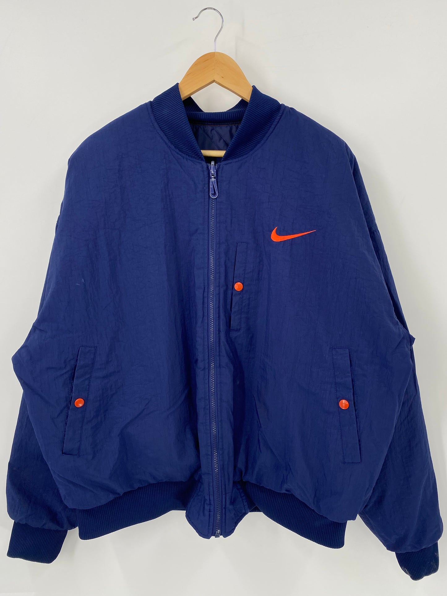 90’s NIKE Size L Vintage Reversible Nylon Jacket / K4834