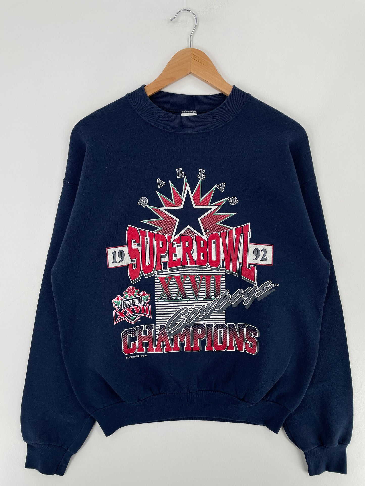 1993 DALLAS COWBOYS Made in USA Size L Vintage NFL Sweat-shirt / E2938S