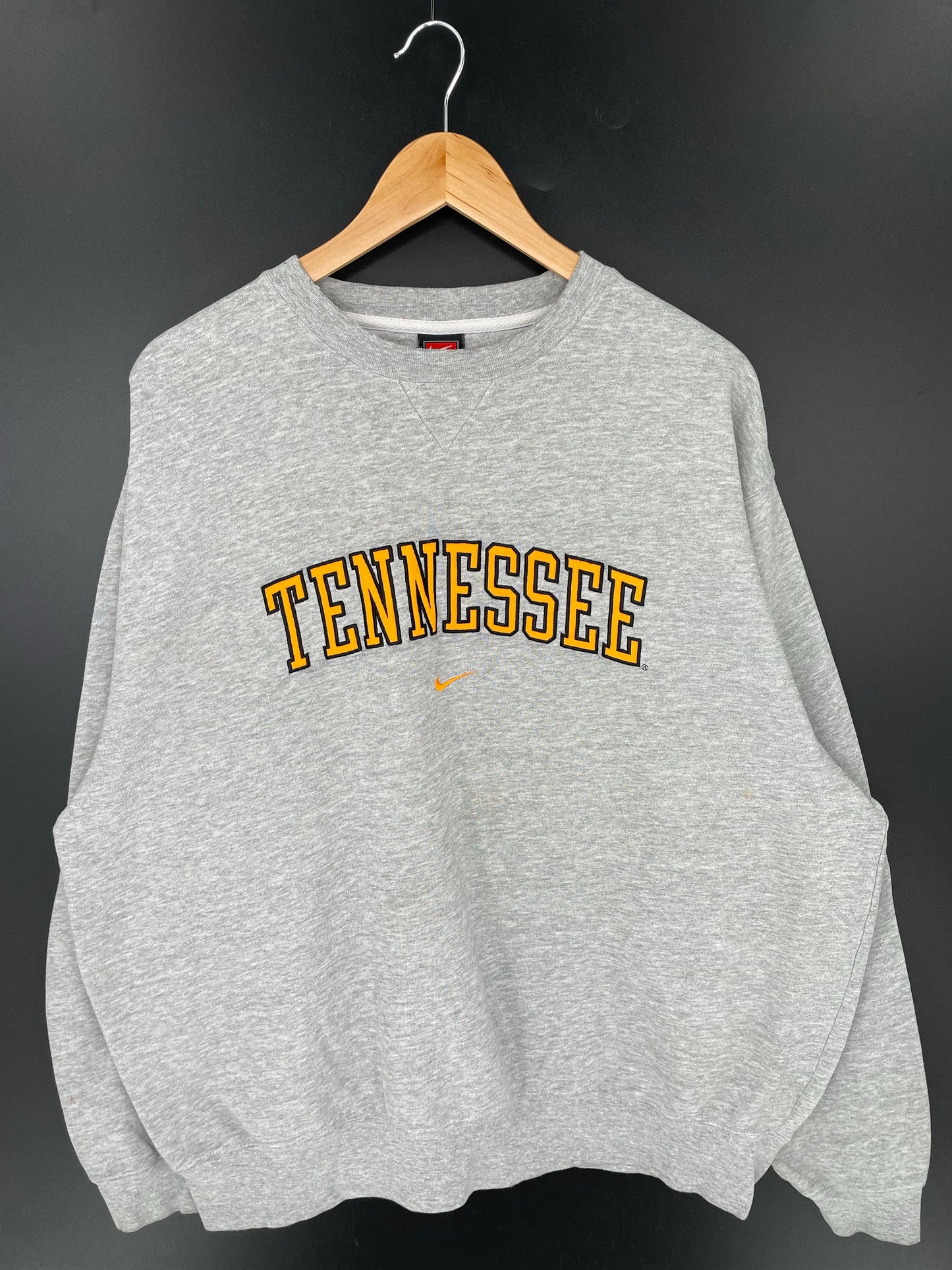 00' NIKE TENNESSEE Size XL Vintage College Sweat-shirt / K9276