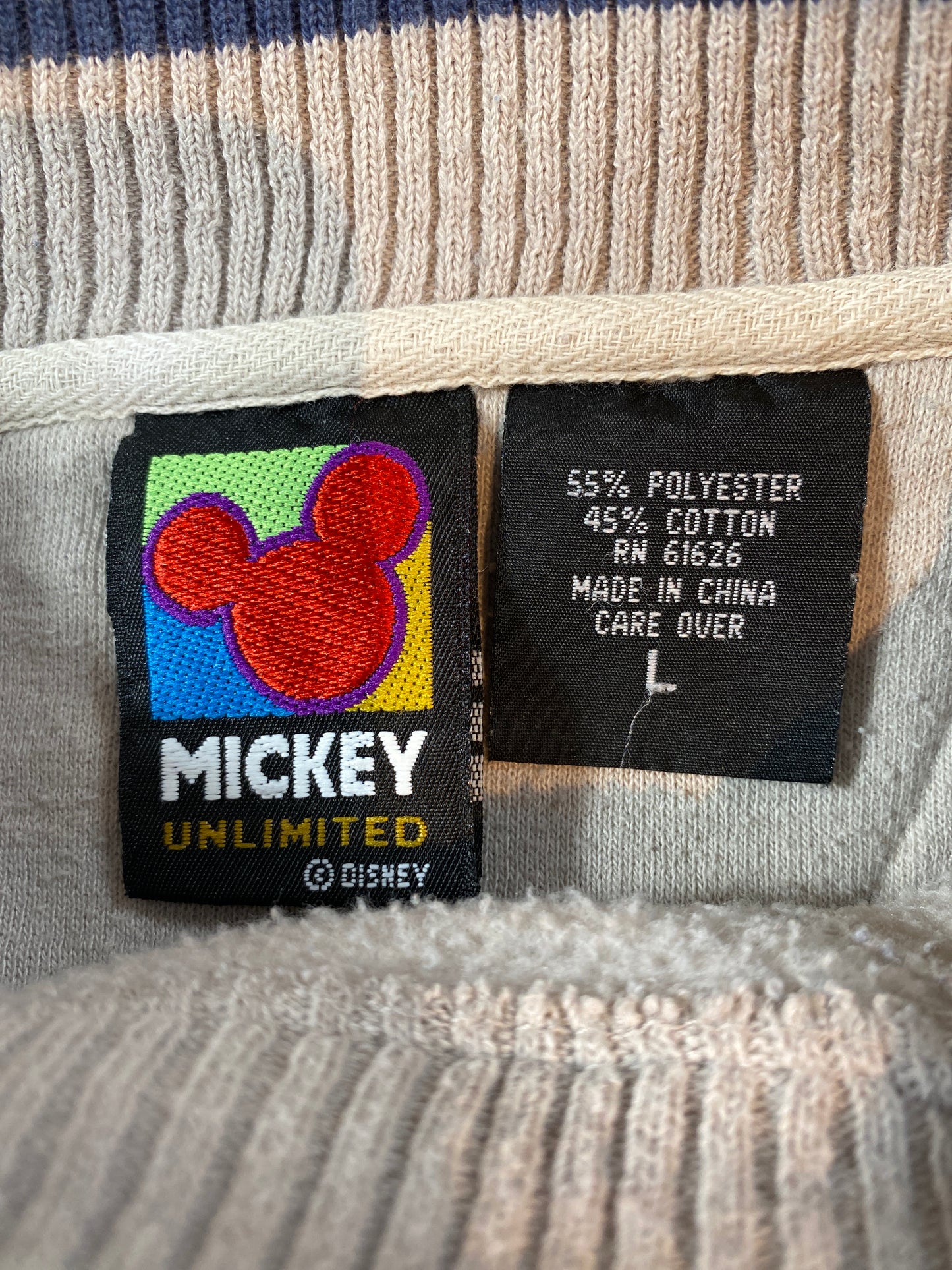 90’s DISNEY MICKEY Size L Vintage Sweat-shirt / 9712