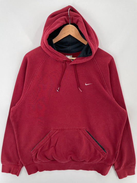 00’ NIKE MINI SWOOSH Size M Hoodie Sweat-Shirt / E98