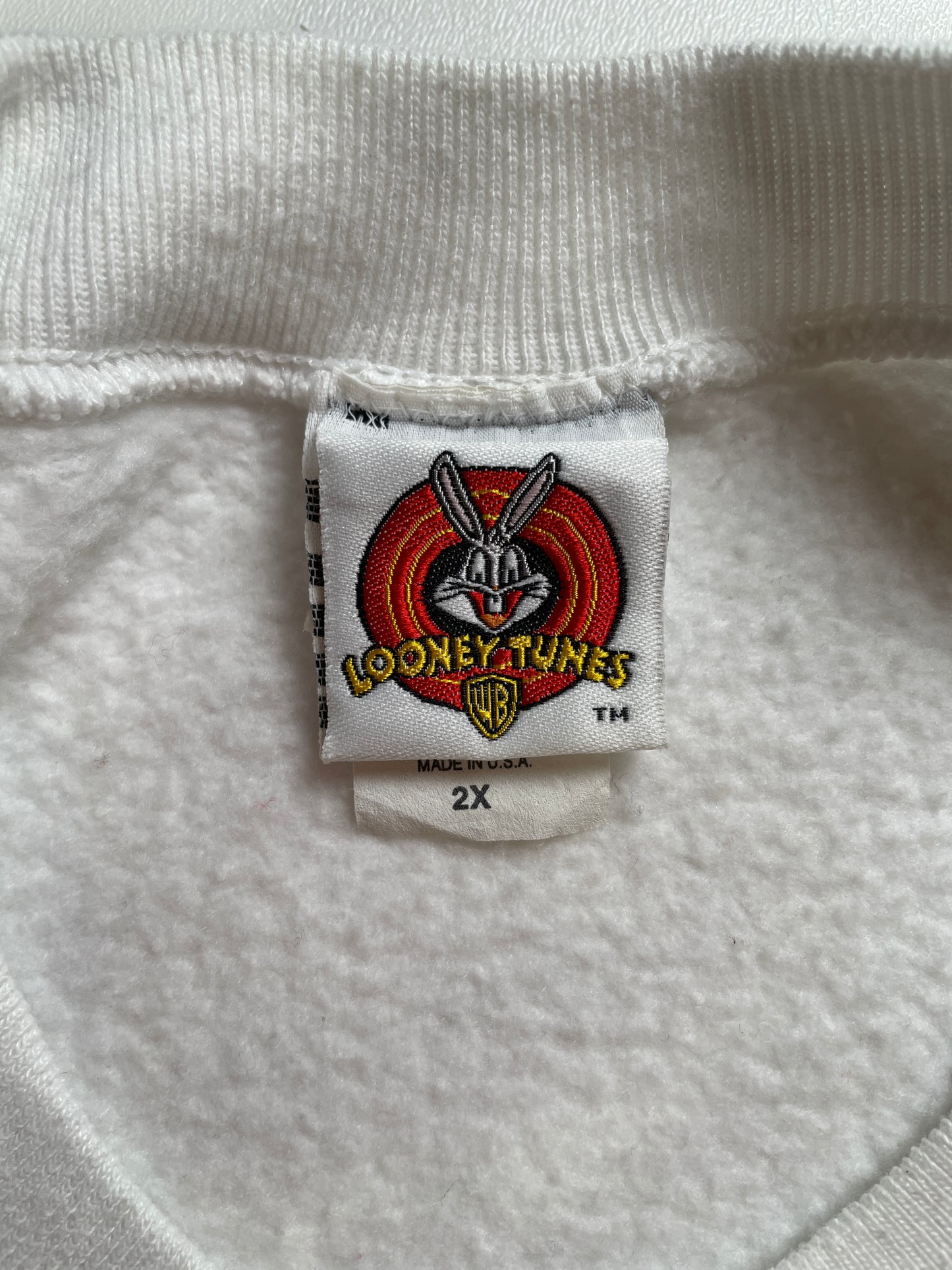 2000 LOONEY TUNES TWEETY HALLOWEEN Made in USA Size XXL Vintage Sweat-shirt / A7345