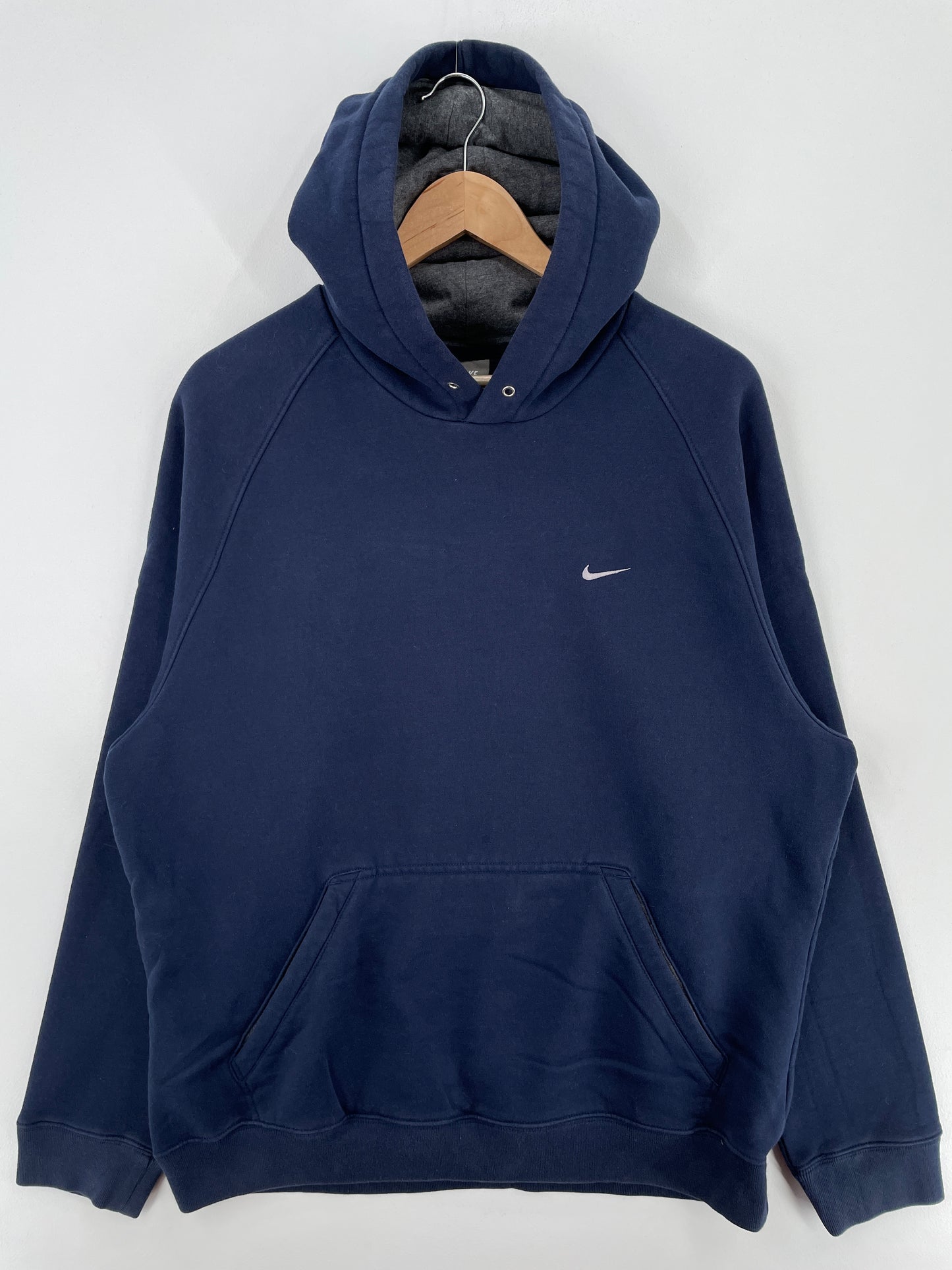 00' NIKE MINI SWOOSH Size L Vintage Hoodie Sweat-shirt / A4261