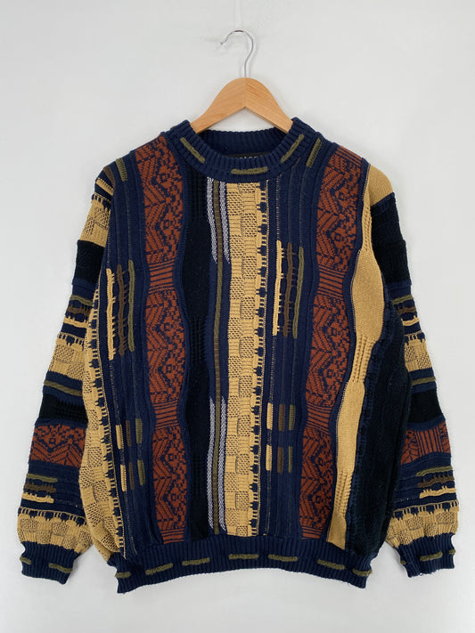 Vintage COOGI- Style Size XL Knit Sweater / E3088K