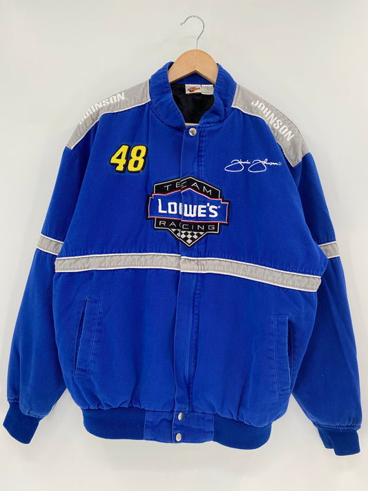 00' LOWE'S RACING Size L Vintage Racing Nylon Jacket / K4981
