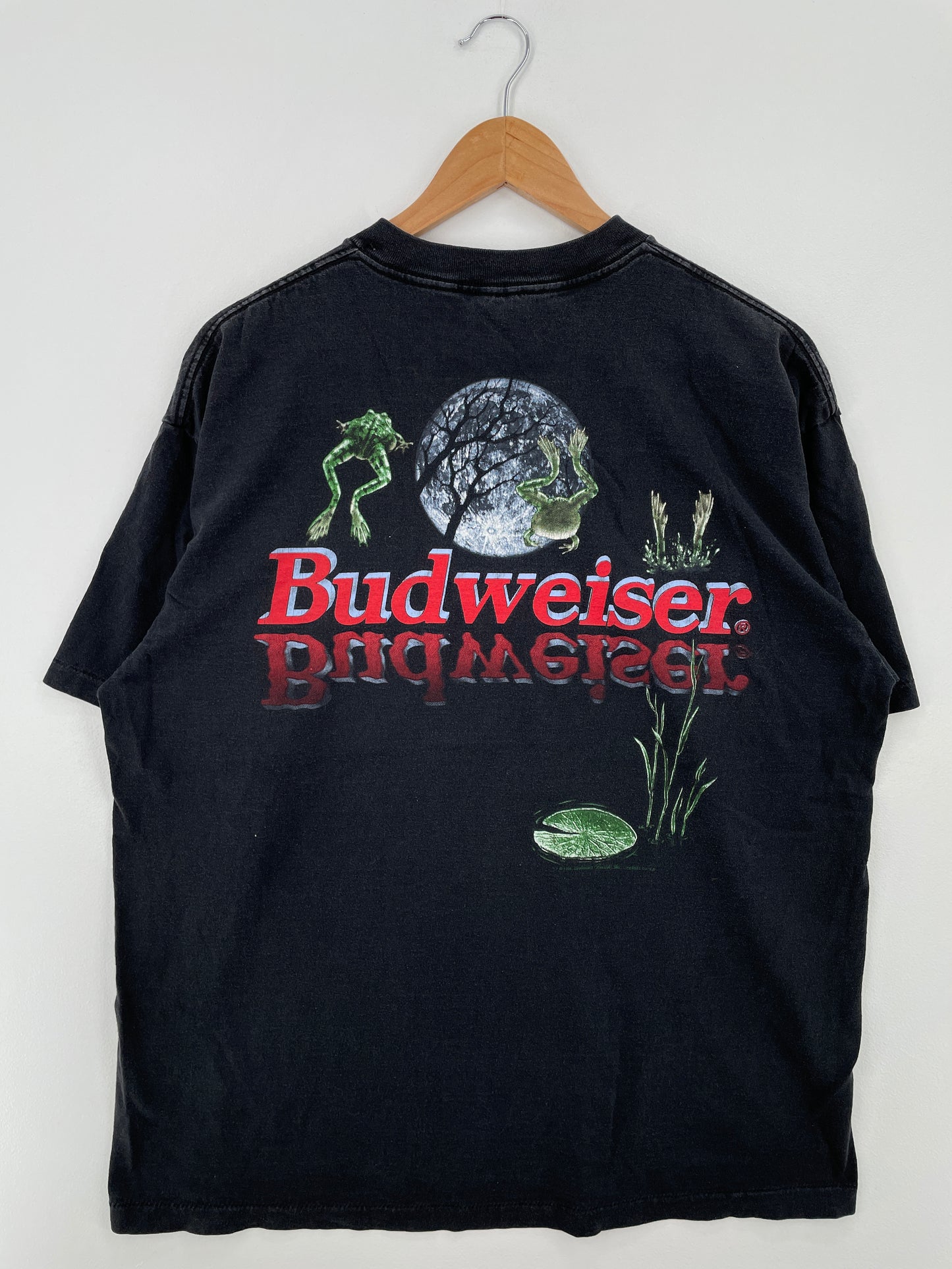 1995 BUDWEISER Made in USA Size XL Vintage T-Shirt / A8555