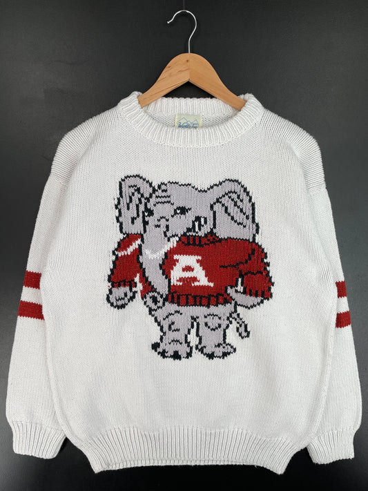 Vintage ALABAMA CRIMSON Size XL College Knit Sweater / E4907K