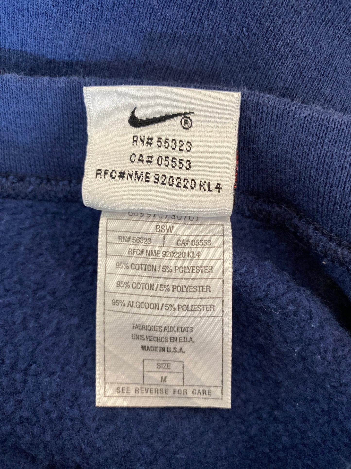 90’s NIKE DALLAS COWBOYS MADE IN USA Size M Vintage NFL Sweat-Shirt / K883