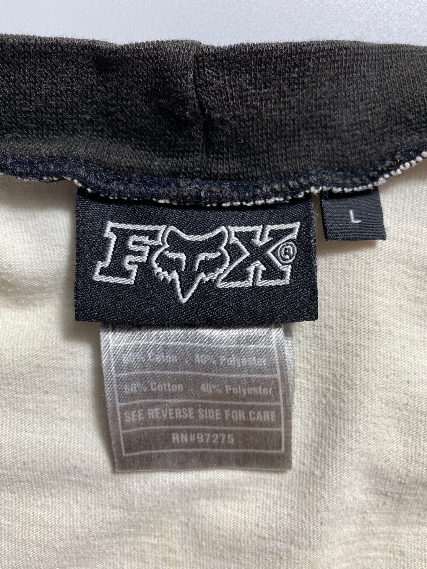 Vintage HONDA FOX Size L Long-Sleeve Racing T-Shirt / k5055