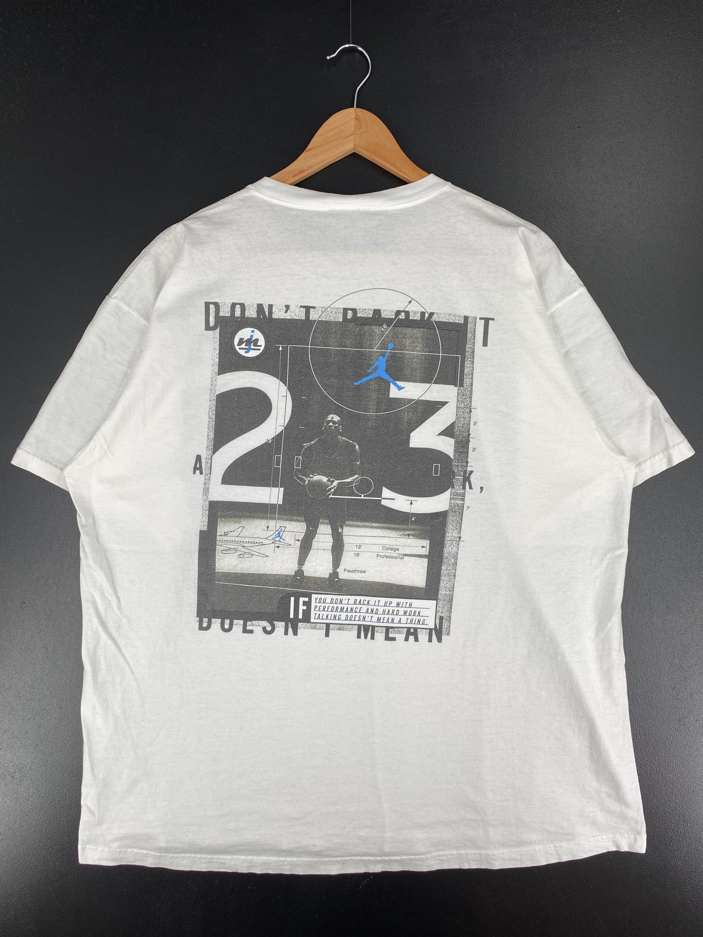 90’s NIKE x JORDAN Made in USA Size XL Vintage T-shirt / A5976