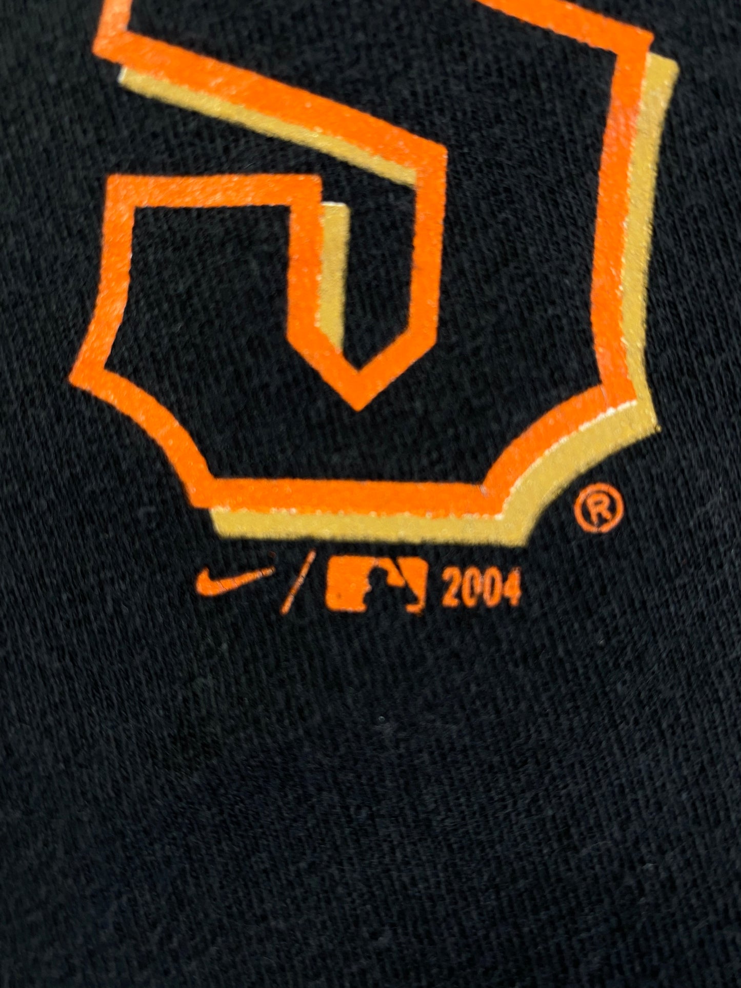 2004 NIKE SAN FRANSISCO GIANTS Size XL Vintage MLB T-shirt / A619
