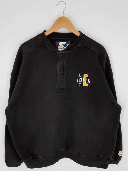 90’s STARTER IOWA HAWKEYE Size XL NFL Sweat-Shirts/ K9716