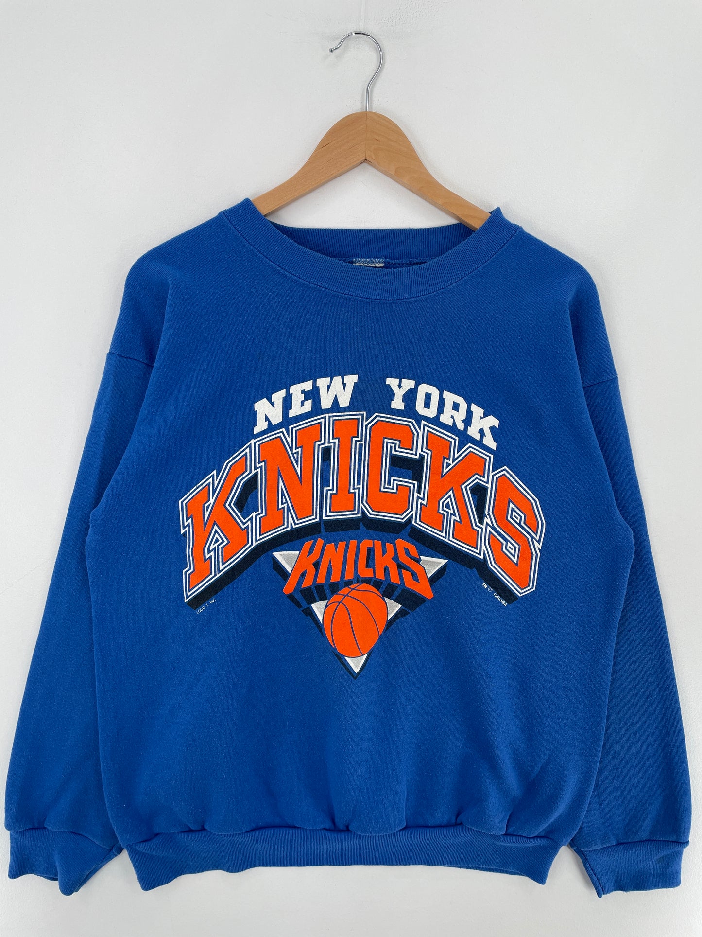 1990 NEW YORK KNICKS Size Approx.L Vintage NBA Sweat-shirt / E3326S