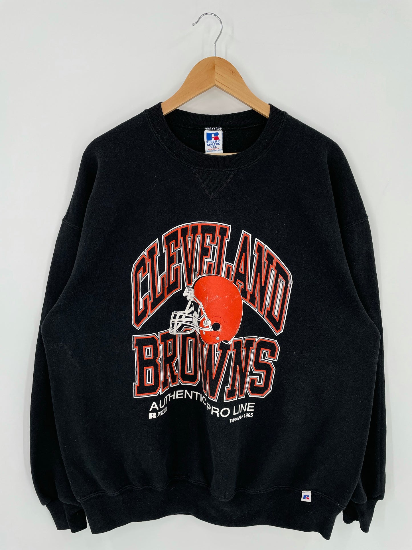 1995' CLEVELAND BROWNS Made in USA Size XXL Vintage NFL Sweat-shirt / K5315