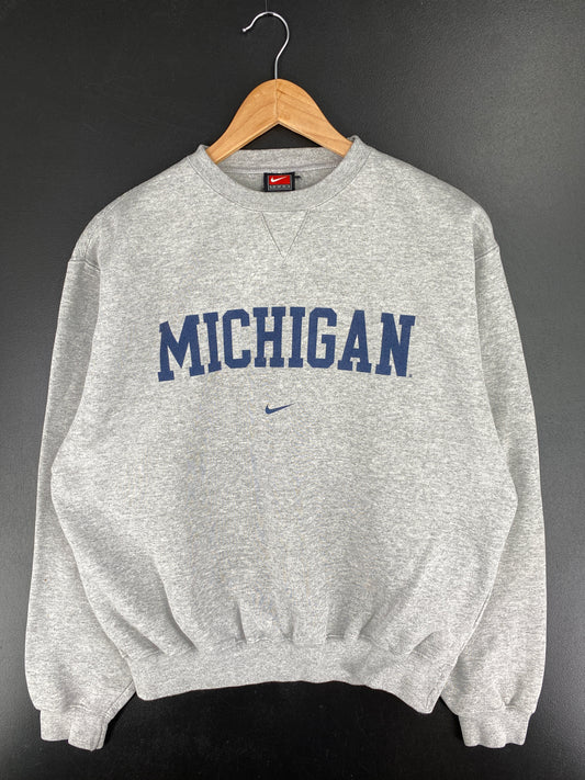 00’ NIKE MICHIGAN Size S Vintage College Sweat-Shirt / A6377