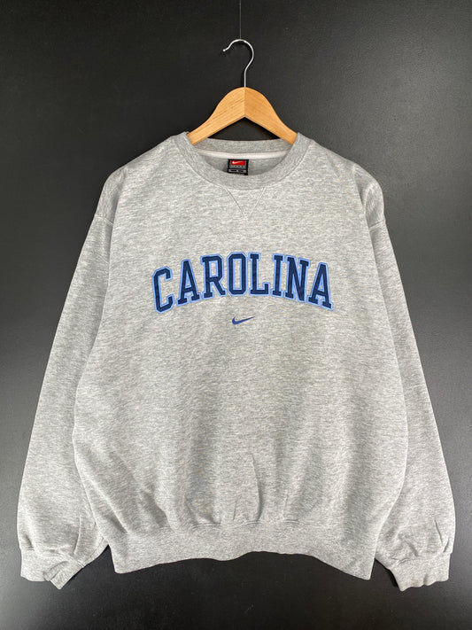 00' NIKE x NORTH CAROLINA Size L Vintage College Sweat Shirt / E6679S