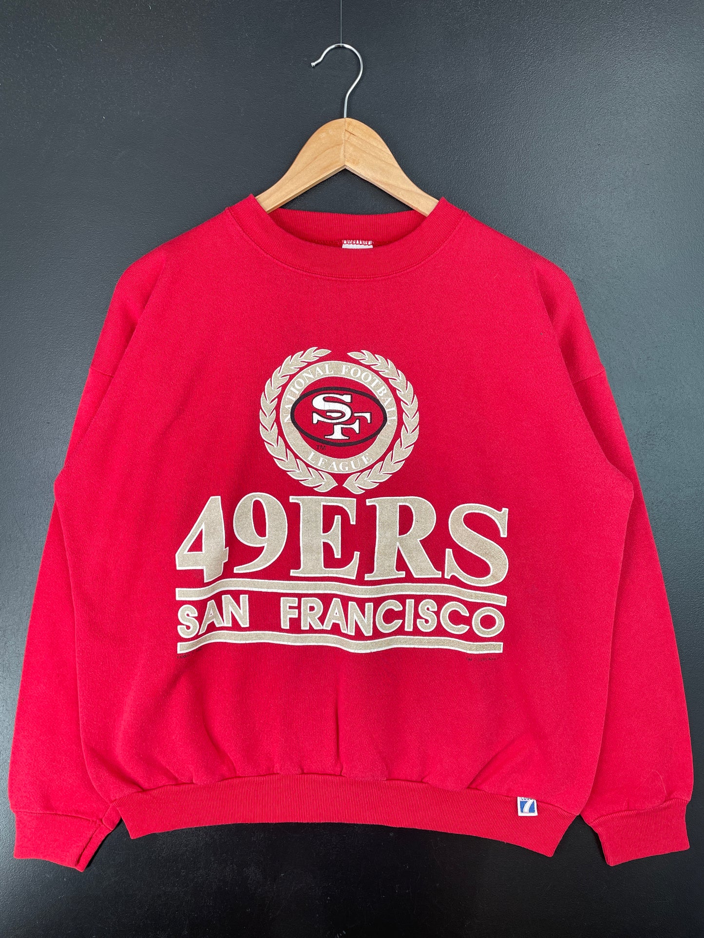 1995 SAN FRANCISCO 49ERS Made in USA Size XL Vintage NFL Sweat-Shirts / A8029