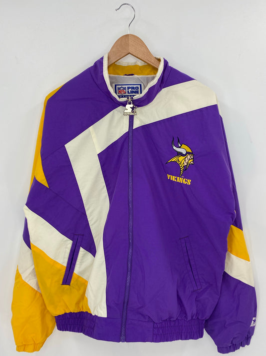 90’s STARTER x VIKINGS Size M Vintage NFL  Nylon Jacket  / K8029