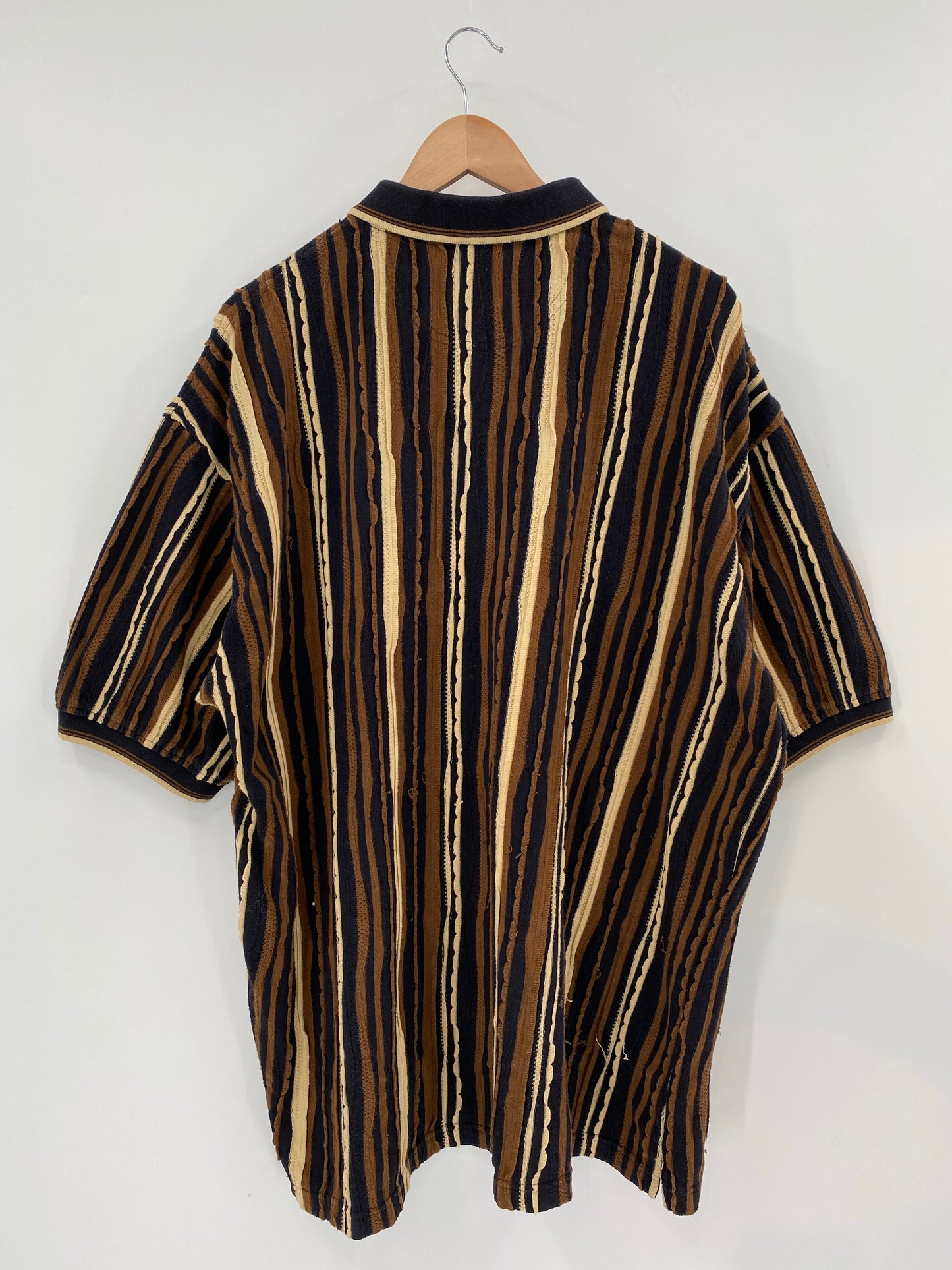 Vintage 3D COOGI- Style Size XXL Knit Polo-Shirts / K6941