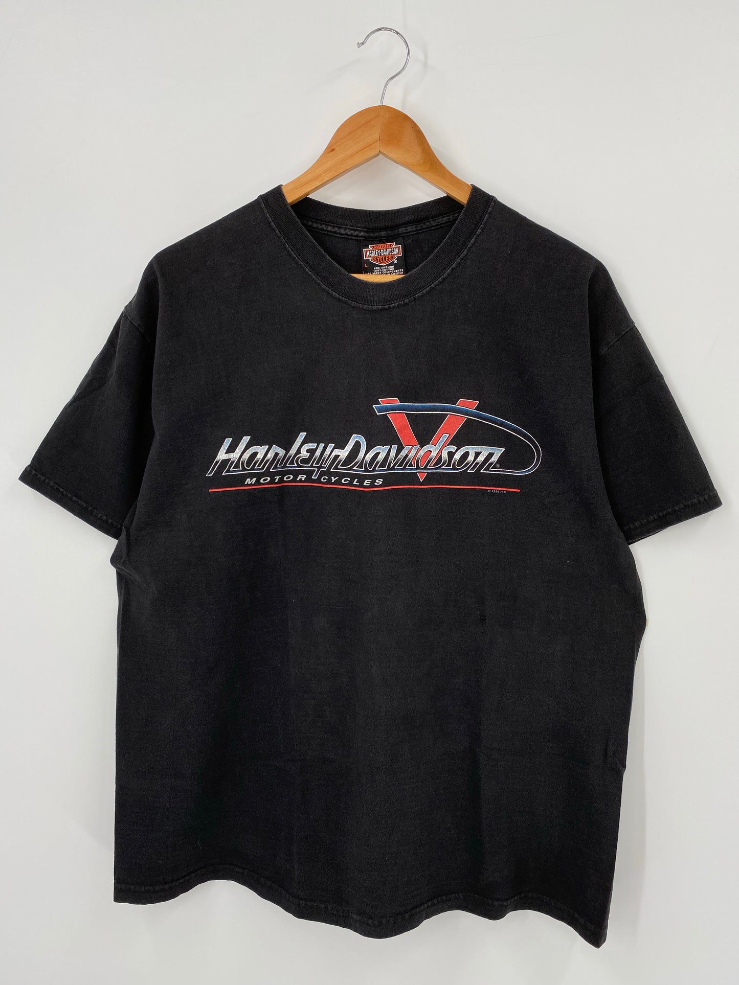 1998 HARLEY DAVIDSON Made in USA Size L Vintage T-Shirt / K4411