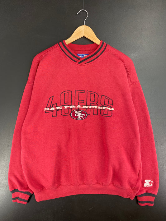 90’s STARTER x SAN FRANCISCO 49ERS Approx. Size L Vintage NFL Sweat-Shirt/ E2002S