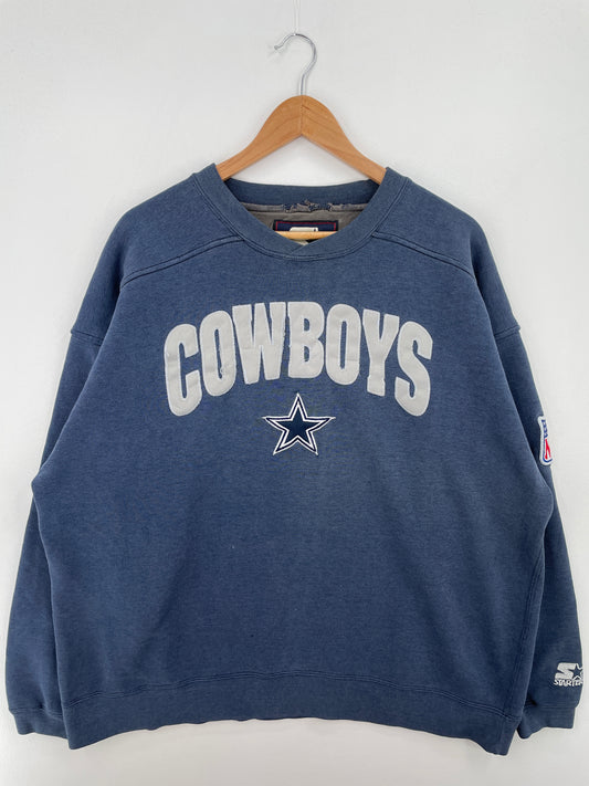 90’s STARTER x DALLAS COWBOYS Size XL NFL Sweat-Shirt / A8449