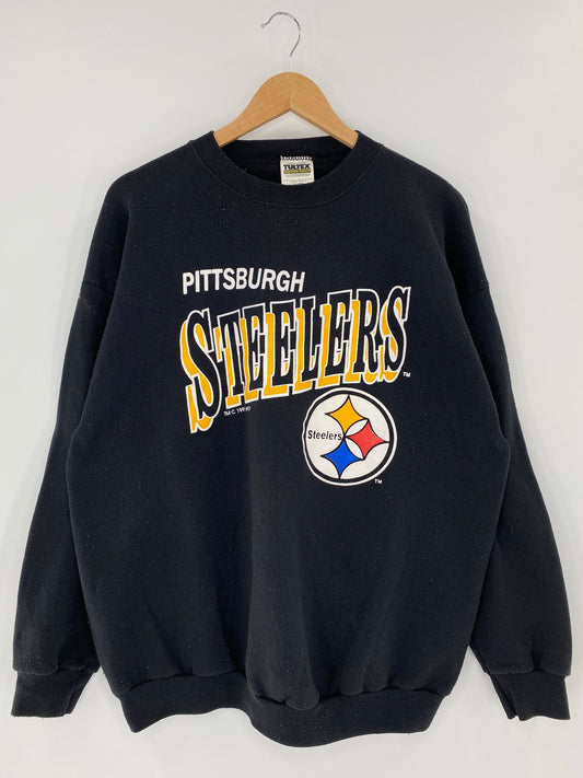 1991 PITTSBURGH STEELERS Made in USA Size XL Vintage NFL Sweat - Shirt/ K5771