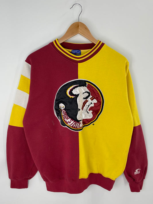 90’s STARTER x FLORIDA STATE SEMINOLES Size M Vintage College Sweat-Shirt/ K8217