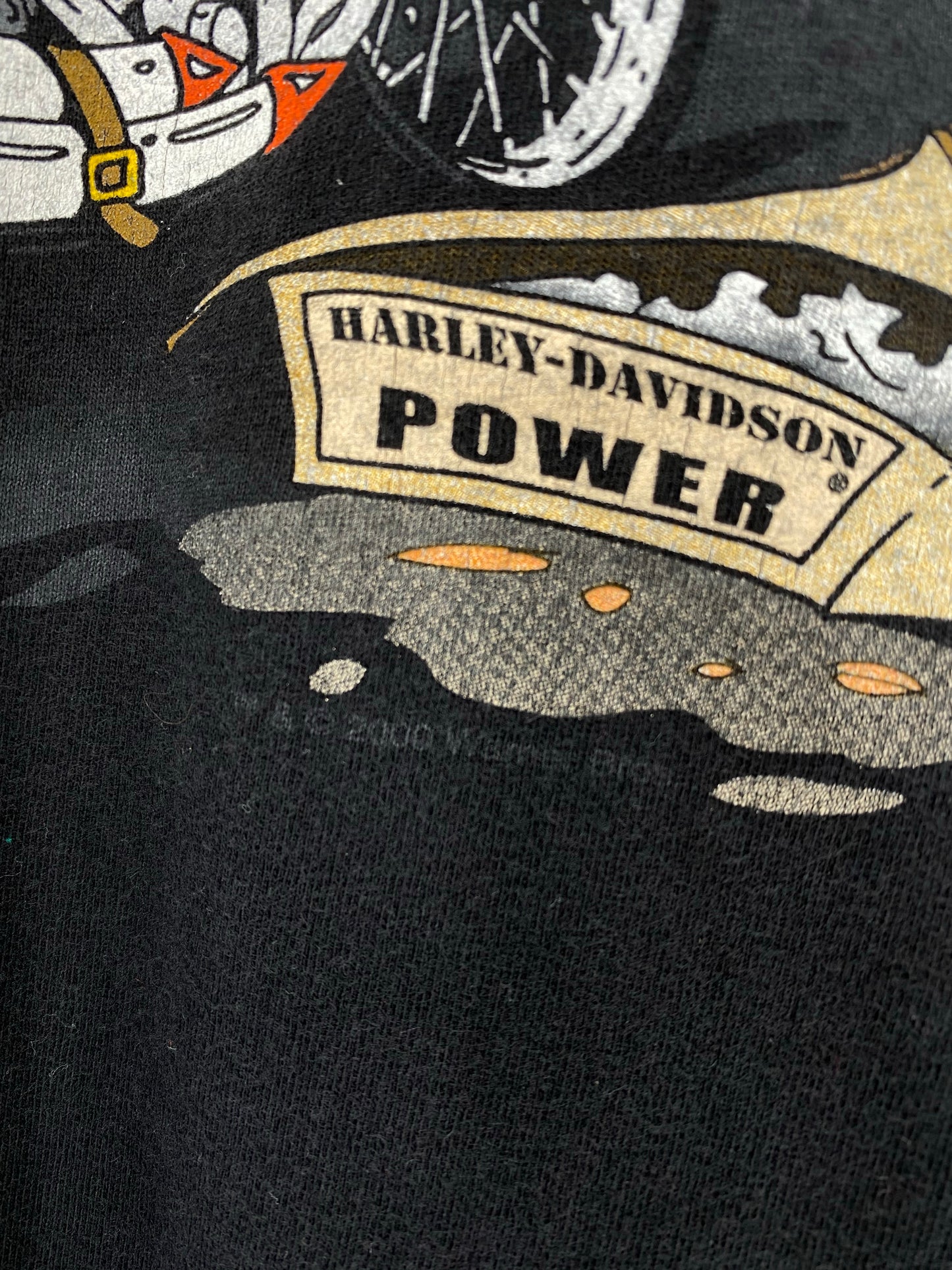 2000 WARNER BROS X HARLEY DAVIDSON Size XXL Vintage T-Shirts / K4429