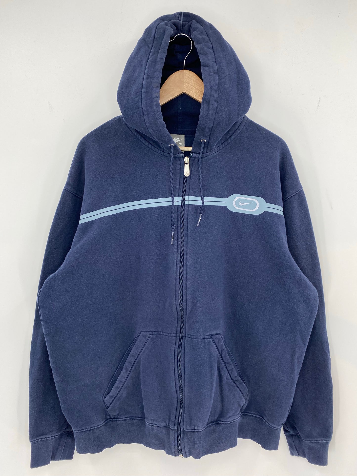 00' NIKE Size XL Vintage Zip-up Hoodie Sweat shirt / K8024