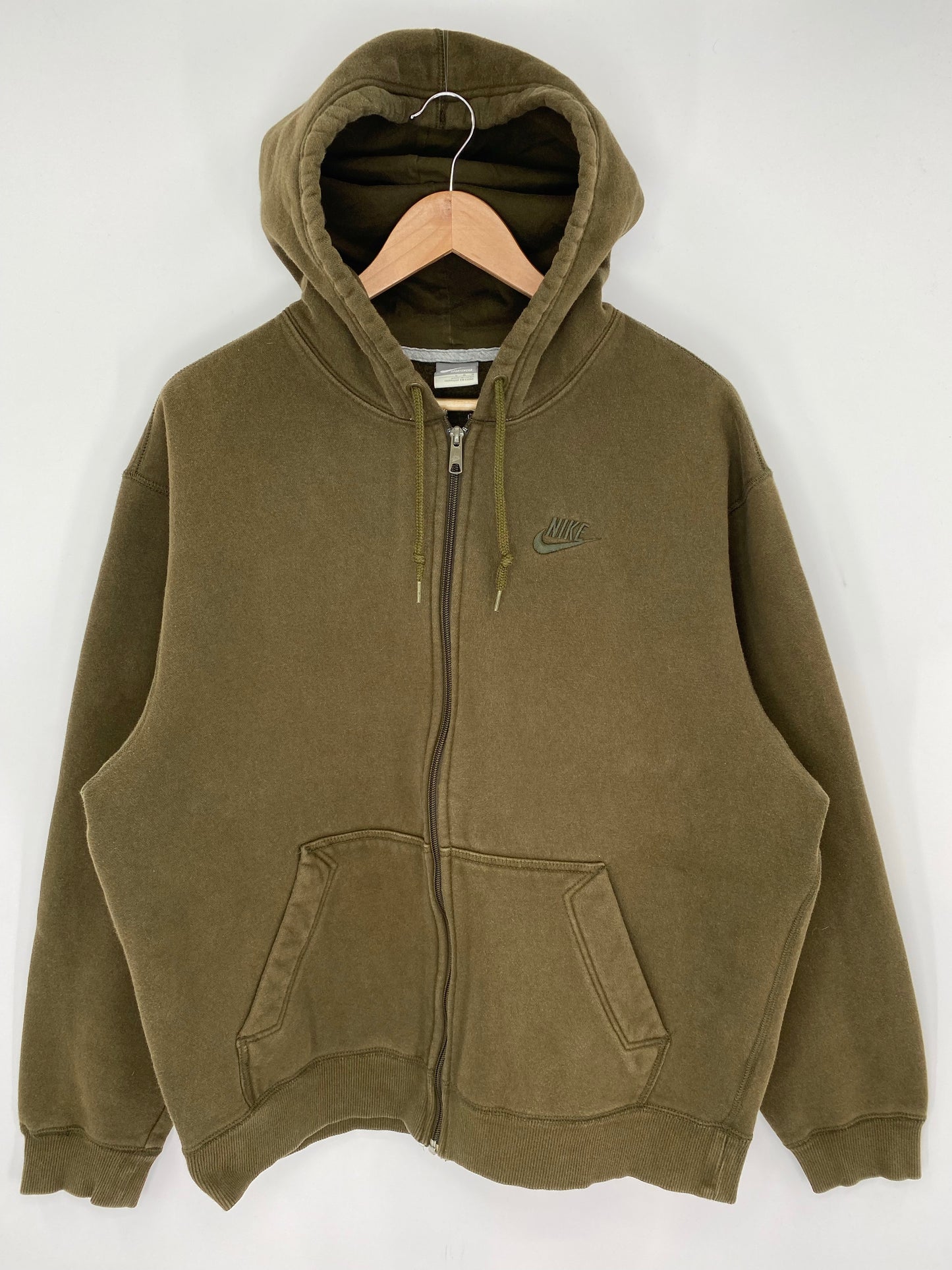 00' NIKE Size L Vintage Zip Up Hoodie Sweat-shirt / K9106