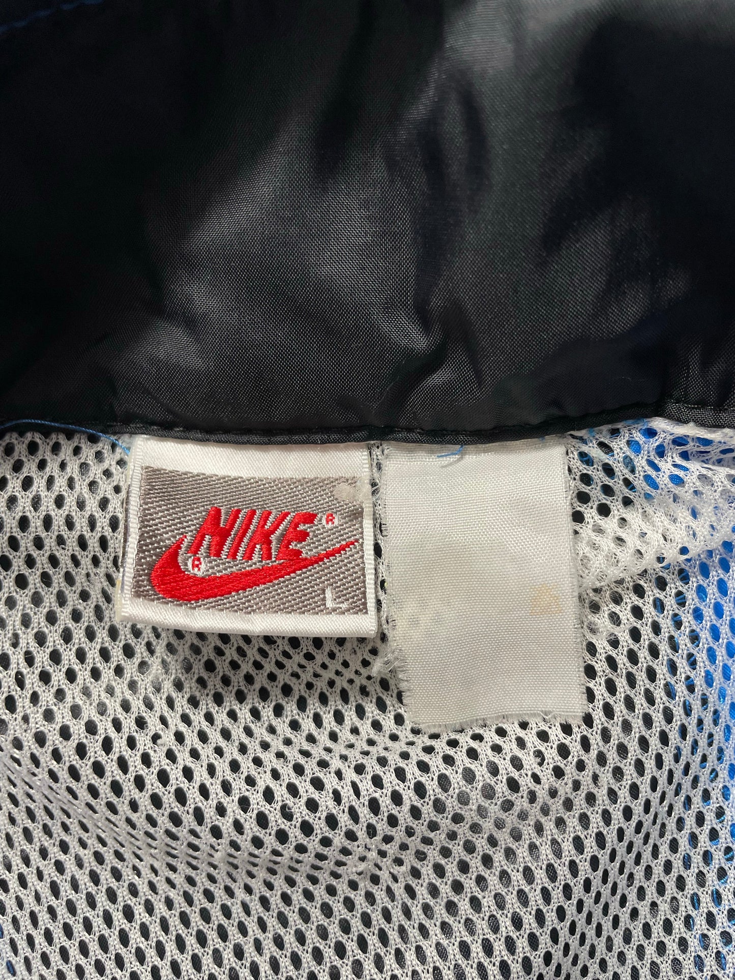 .90's NIKE Silver Tag Size L Vintage Zip-up Nylon Jacket / A8845