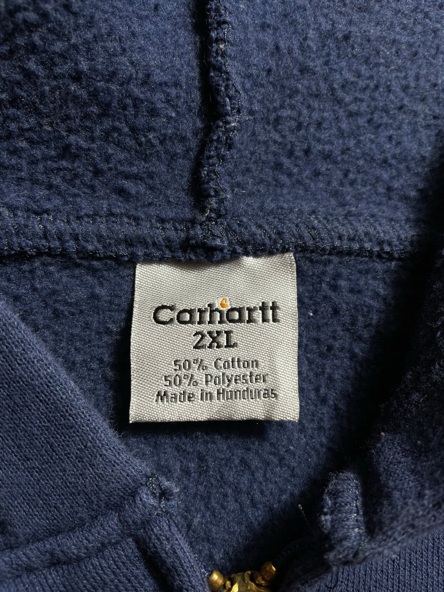 .Vintage CARHARTT Size XXL Zip-up Hoodie Sweat-Shirt / A6852