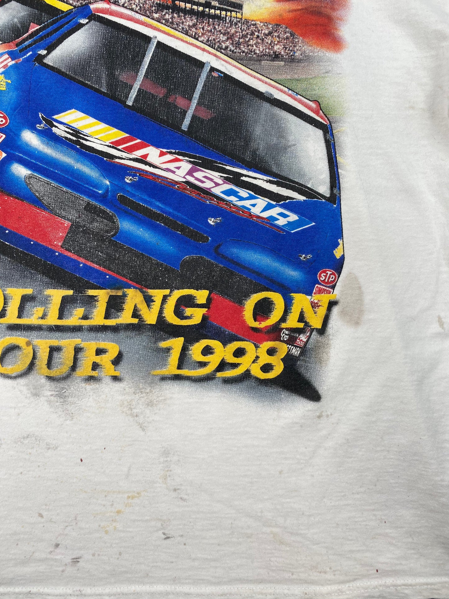 .1998 NASCAR x WISTON CUP Size XL Vintage Racing T-Shirt / E2356T