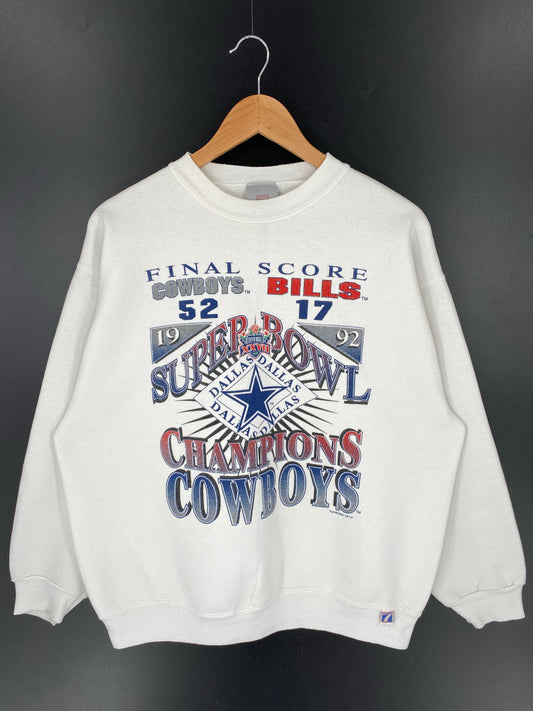 1993 DALLAS COWBOYS Made in USA Size L Vintage NFL Sweat-Shirts/ K9344