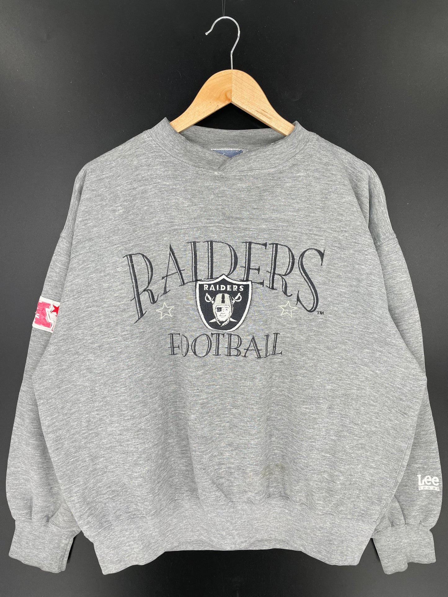 90’s RAIDERS Size No Tag (Approx.XL) NFL Sweat-Shirts/ A99