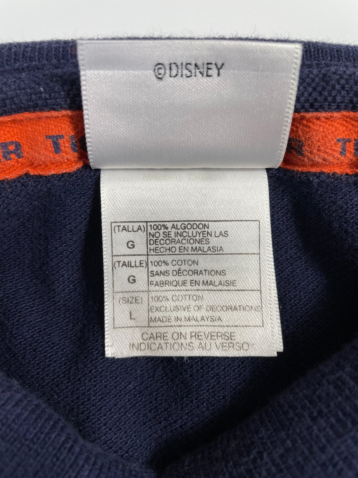 00' DISNEY TIGGER Size L Vintage Rugby Shirt / A1780