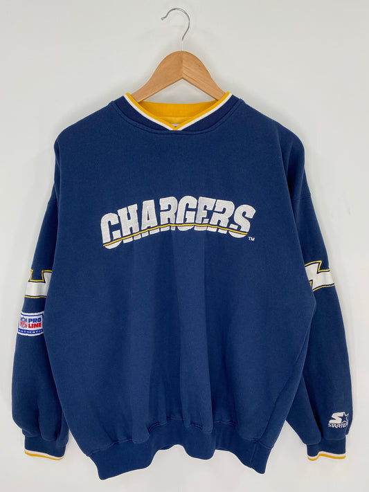 90’s STARTER x CHARGERS Size L Vintage NFL Sweat-Shirts/ K8724