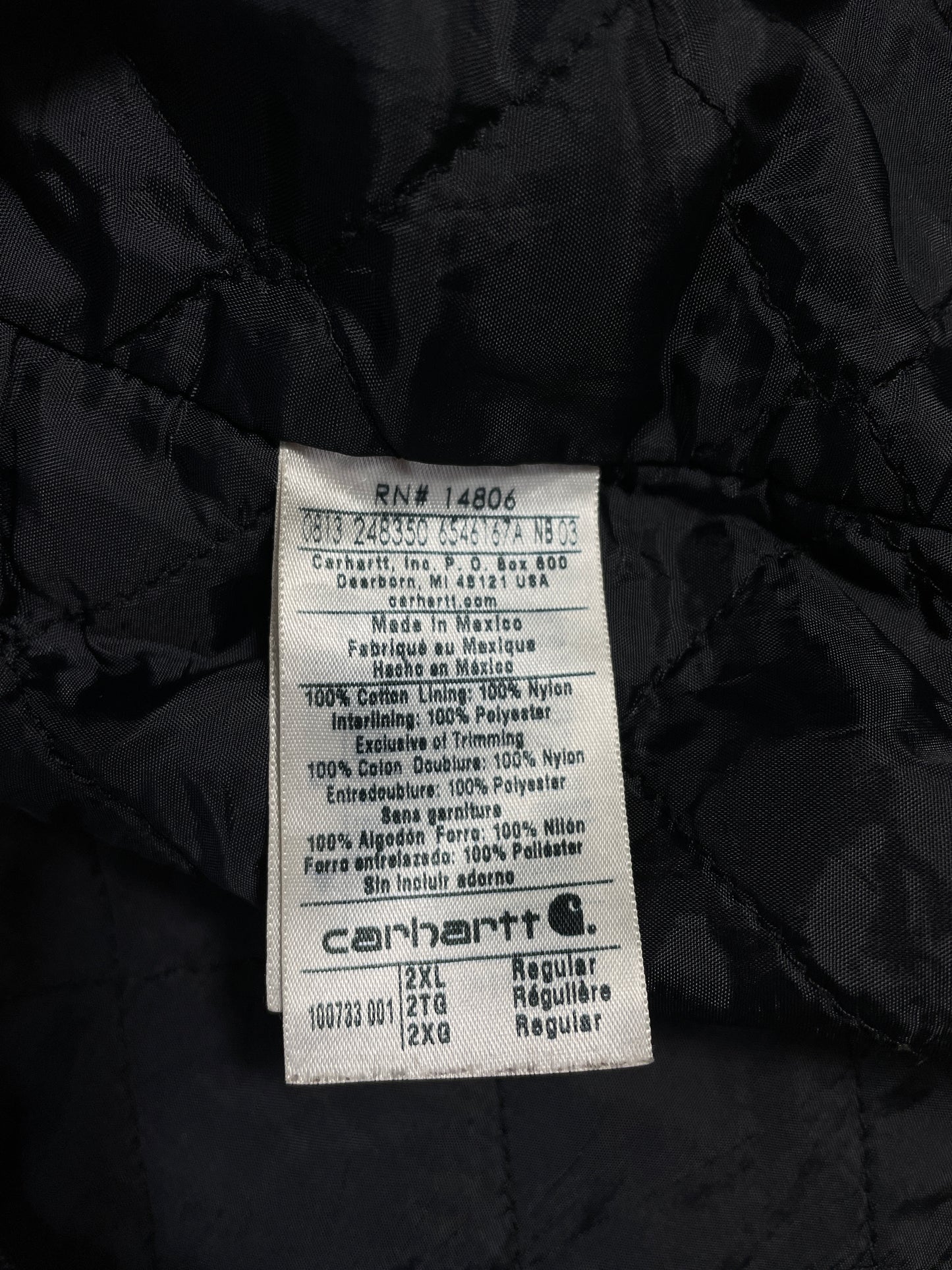 Vintage CARHARTT Size XXL Hoodie Duck Jacket / A9647