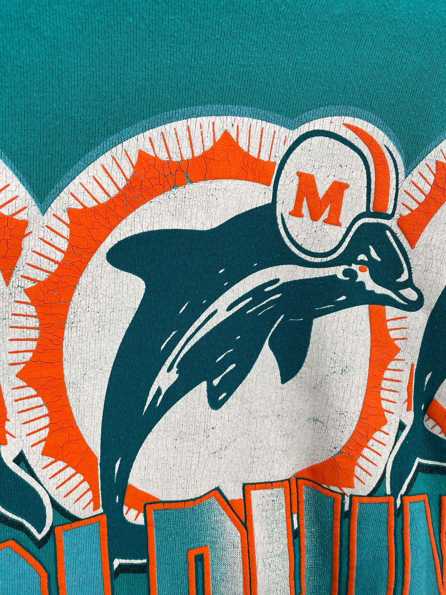 1996 MIAMI DOLPHINS Made in USA Size XL Vintage NFL Sweat-Shirt / E3972S