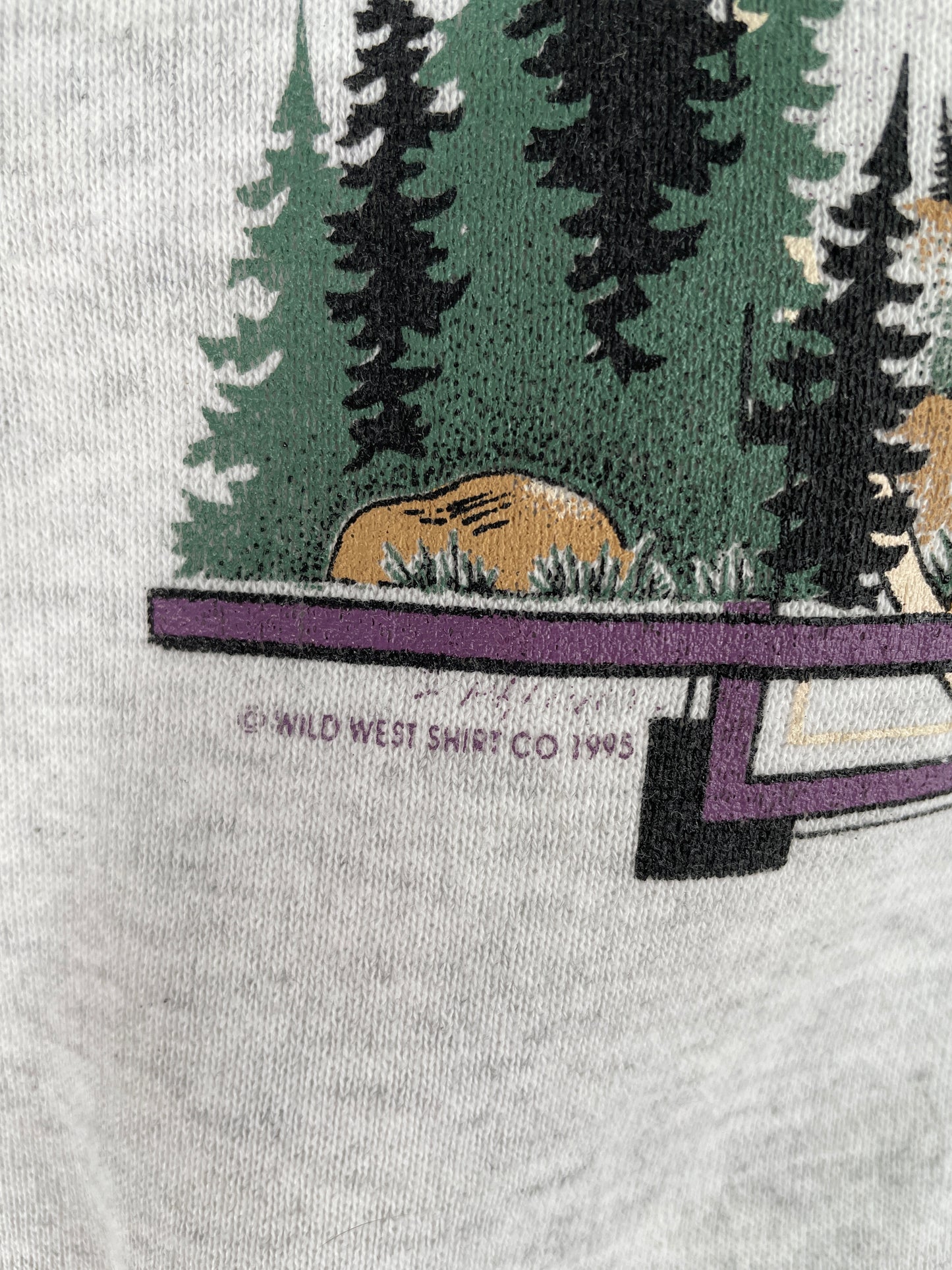 1995 WYOMING Made in USA Size M Sweat-Shirt / E3022S