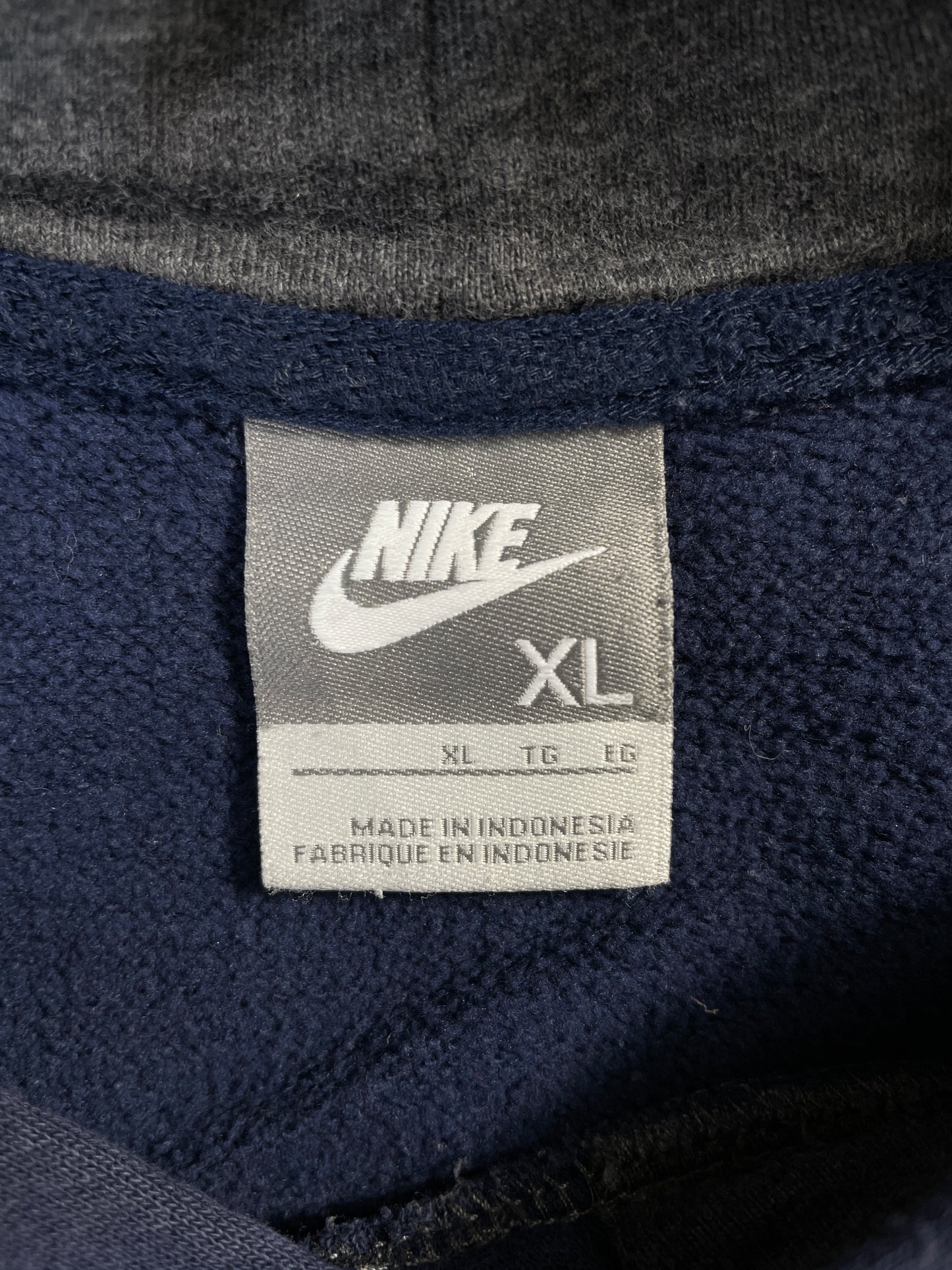 00' NIKE MINI SWOOSH Size XL Vintage Hoodie Sweat-shirt / E6548S