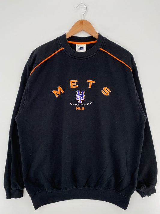 00' NEW YORK METS Size Approx.XL Vintage MLB Sweat-Shirt / A3902