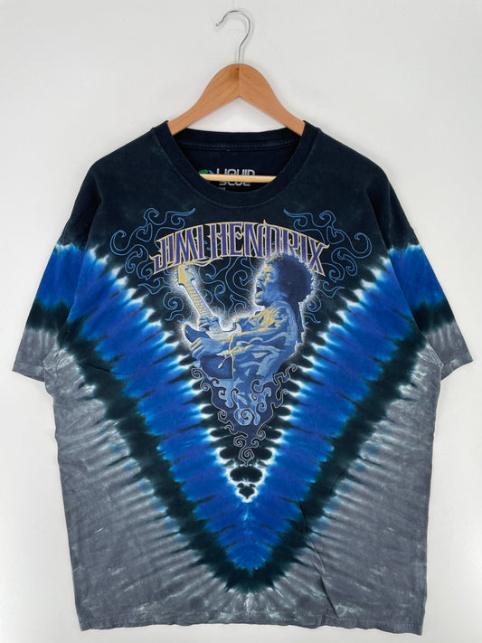 Vintage LIQUID BLUE JIMI HENDRIX Size XXL Vintage Music T-Shirt / A3642