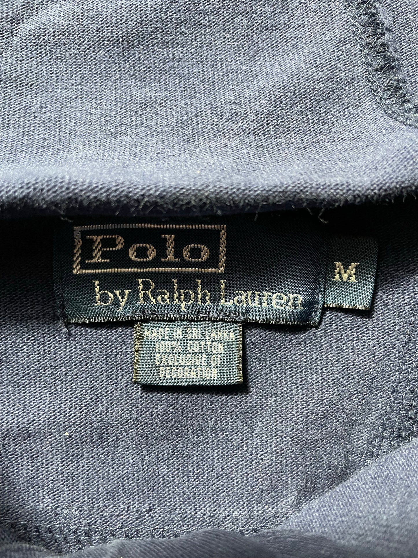 90’s POLO RALPH LAUREN Size M Vintage Hoodie Rugby-shirt / E650